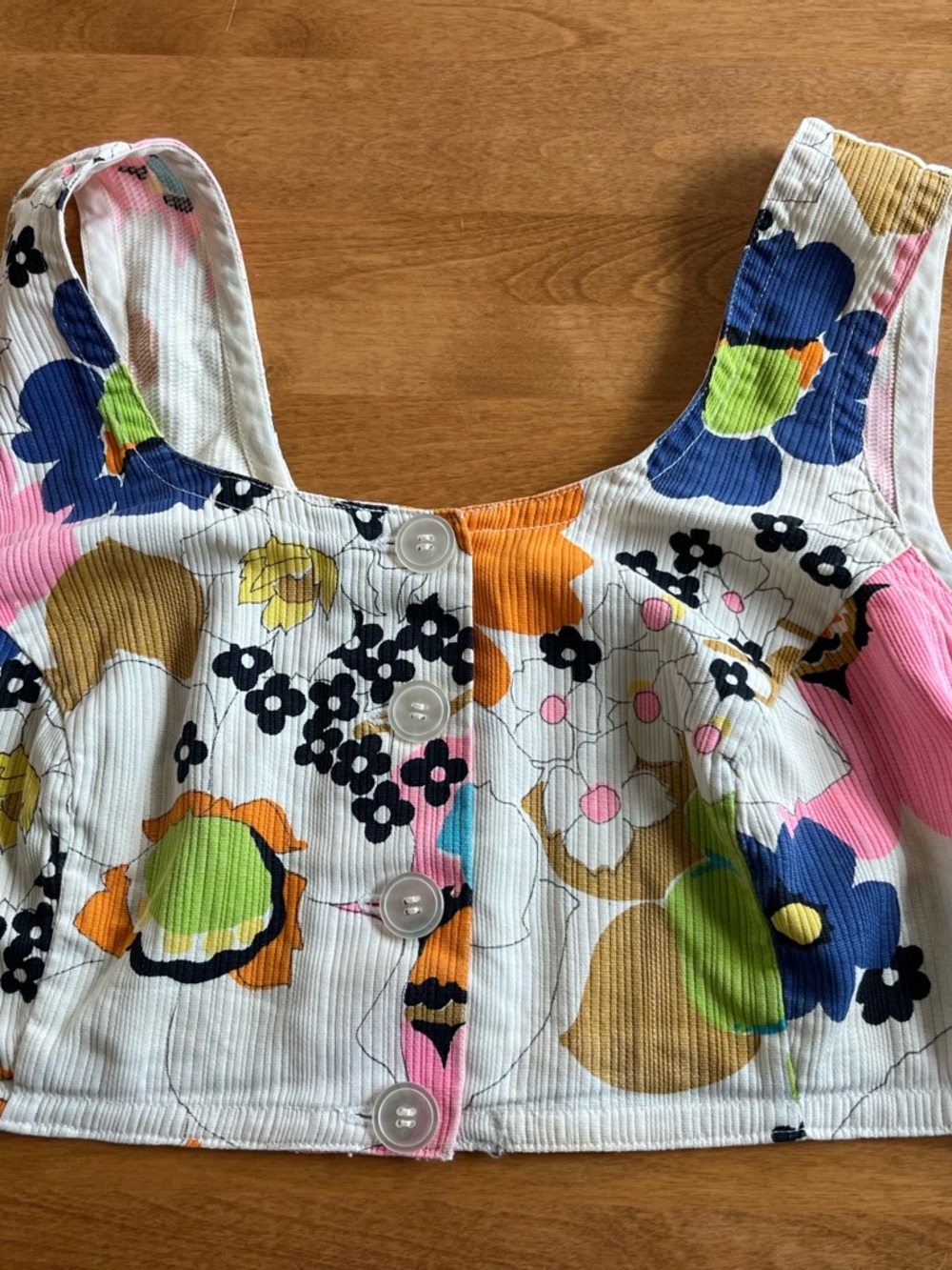 60-70’s boho Vintage Crop Top - festival-ready…one of a kind! - Picture 2 of 7